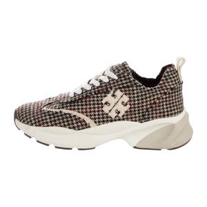 Tory Burch Herringbone Good Luck Trainer Women's Multicolor Tweed Sneakers
